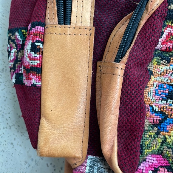 Hand-Woven Leather Backpack - Picture 4 of 6